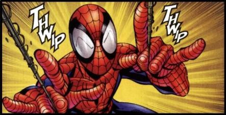 Or Spider-Man's "thwip". Movies can give voice to the sounds we've only heard in our heads.