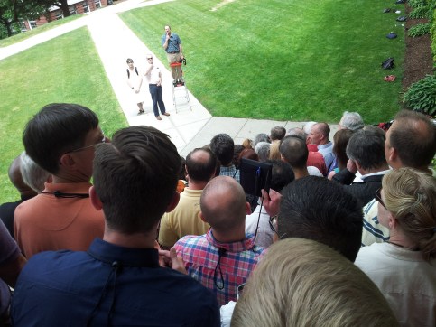 My perspective on our group photo.